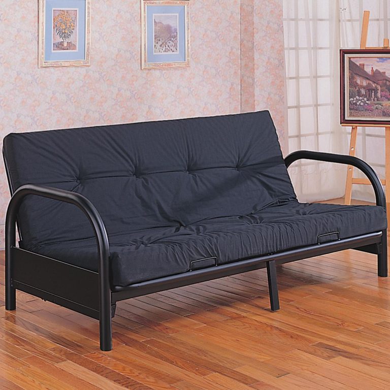 Black Basic Metal Frame Home Futon City